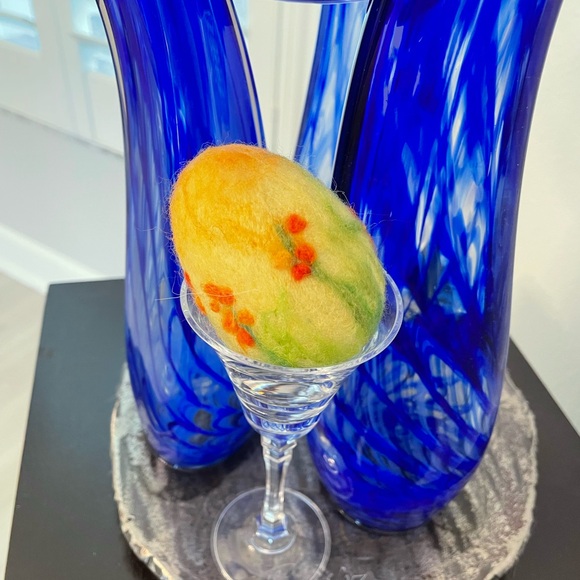 Hand crafted custom order needle felted eggs - Picture 9 of 16